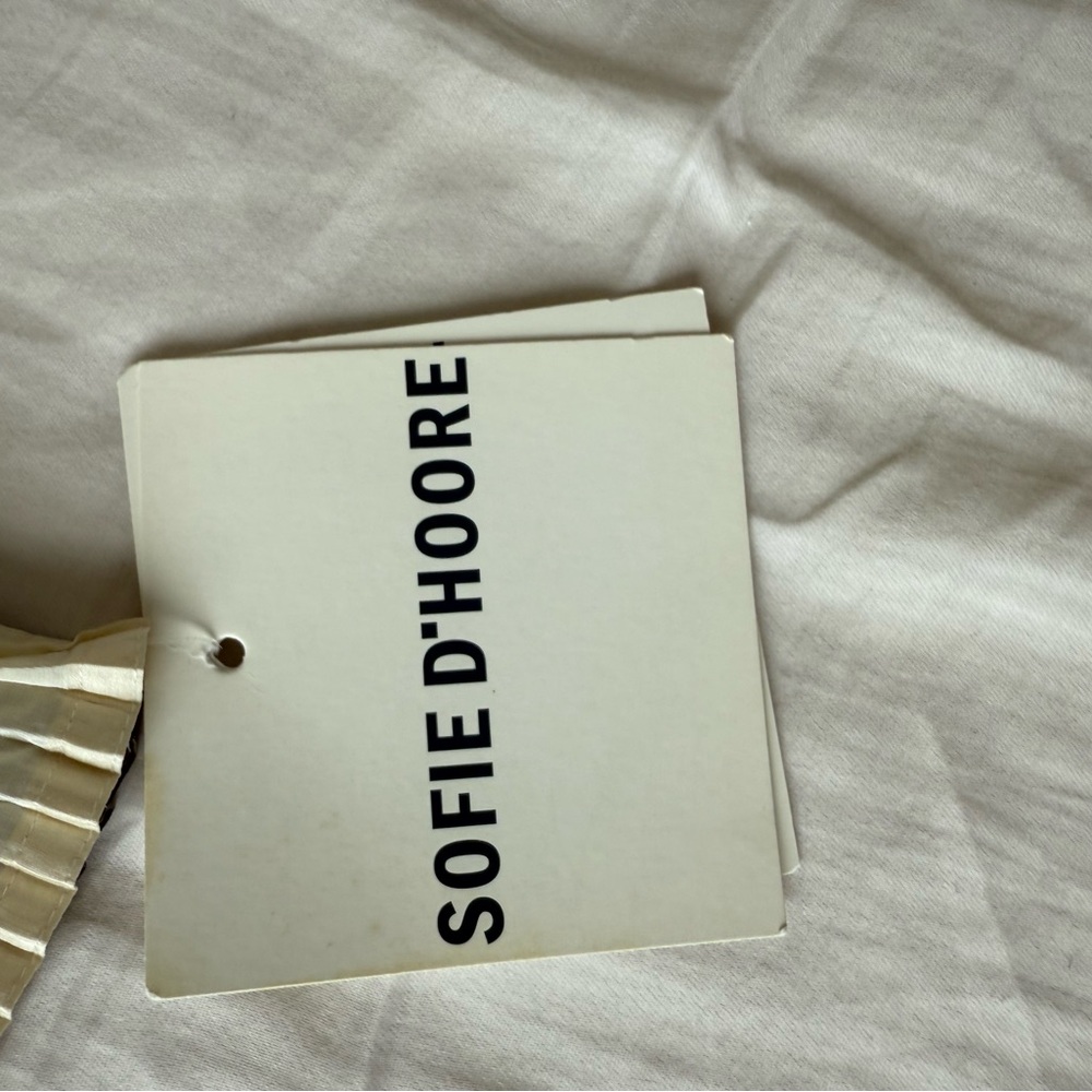 Sofie D'Hoore Cream Pleated Dress - Picture 3 of 4